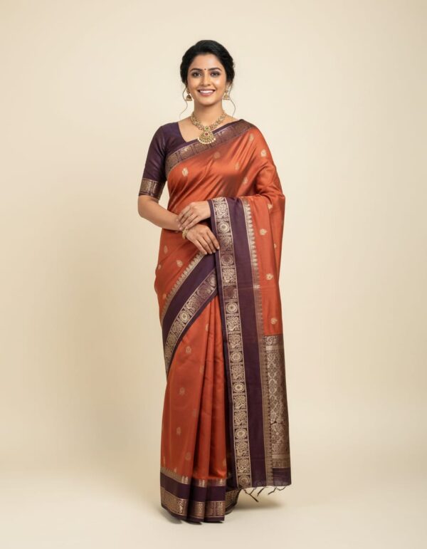 Gadwal semi kanchi saree